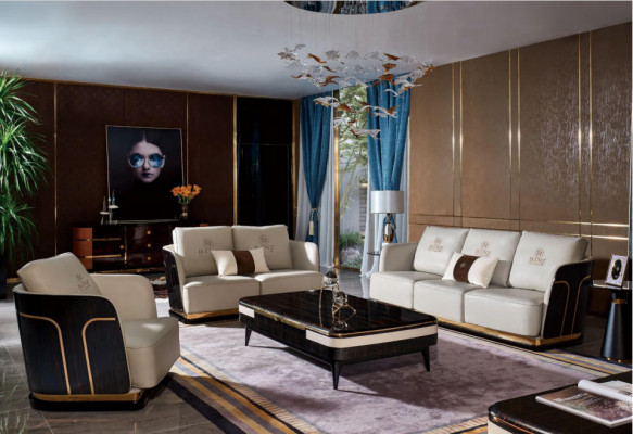 Compleet set bankstel 3-2-1 bijzettafel ontwerper woonlandschap