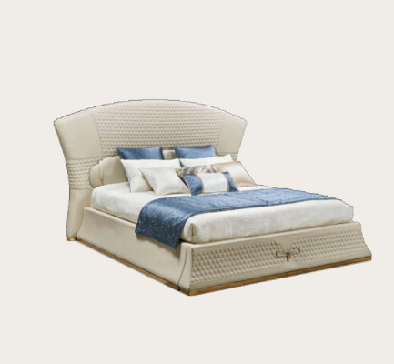 Slaapkamer Bed Krukje 2x Nachtkastje Complete Sets Lederen Meubels