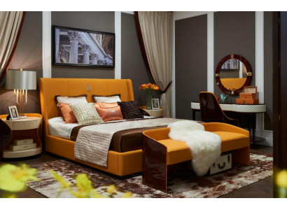 Luxe slaapkamer tweepersoonsbed bed 180x200cm leer Nieuwe hotelbedden