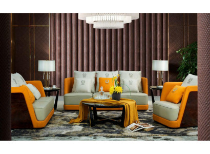Luxe bankstel 3-zits set Designbank Gestoffeerde banken Bank Modern Nieuw