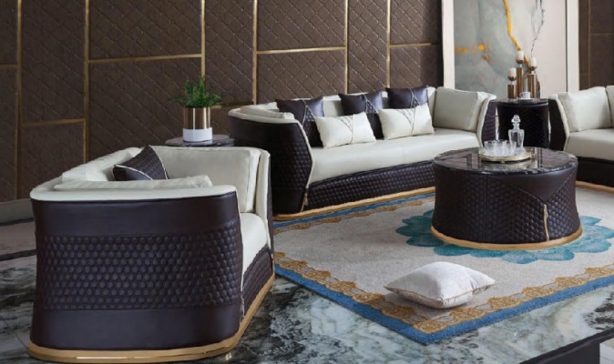 Salontafel Koffie Bijzettafel Ontwerp Decoratief Modern Rond Woonkamer Rond