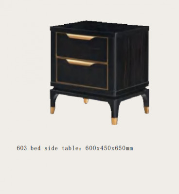 Nachtkastje Nachtkastje Ladenkast Bijzettafel Console Hoogglans Goud