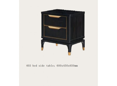 Nachtkastje Nachtkastje Ladenkast Bijzettafel Console Hoogglans Goud