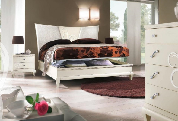 Slaapkamer Bed Nachtkastje Tweepersoonsbeddenset Bedframe Beddenset 3-delig.