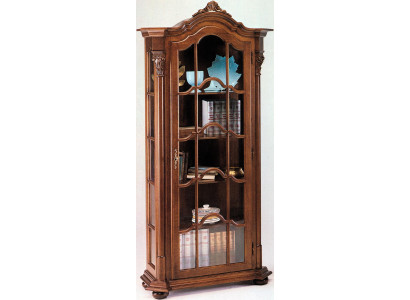 Vitrine Woonkamermeubelen Dressoir Massief houten vitrines Glazen kast Massief hout