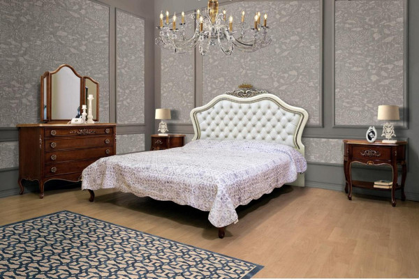 Volledige set van 4 voor slaapkamer ontwerp modern luxe bed 2x nachtkastje dressoir
