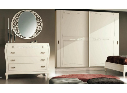 Laden spiegel lades kast plank console meubels houten kast Italië set 2-delig.