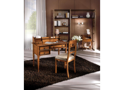 Houten tafel Stoel Tafels 2-delig Inrichting Echt hout Kantoor Bureau Stoel Tafel