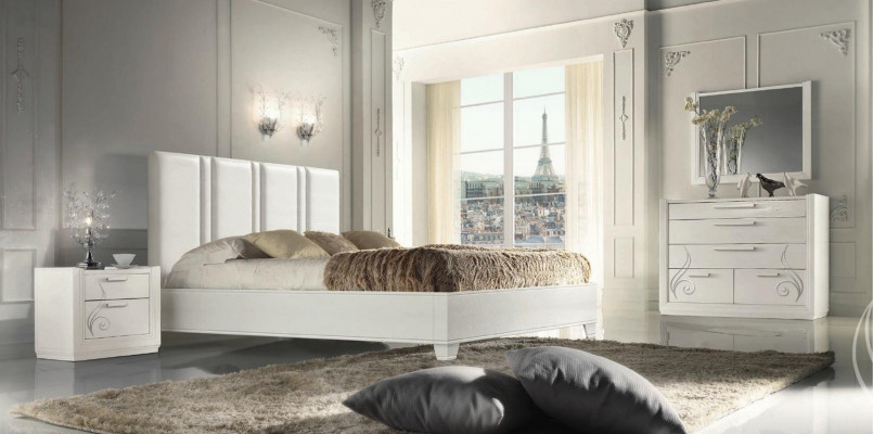 Slaapkamer Bed Nachtkastje Groep Bedden Luxe Bedframe Hout Ontwerp Set 3-delig