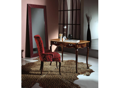 Tafel, houten tafel, stoel, tafels 3-delige inrichting, echt hout, kantoor, bureau, stoel