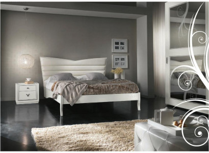 Luxe houten bed, bedden, bedframe wit, tweepersoons bedframe, bedden, tweepersoonsbedden