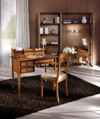 Secretaris bureau Italiaanse stijl meubelen inrichting massief houten bureau table