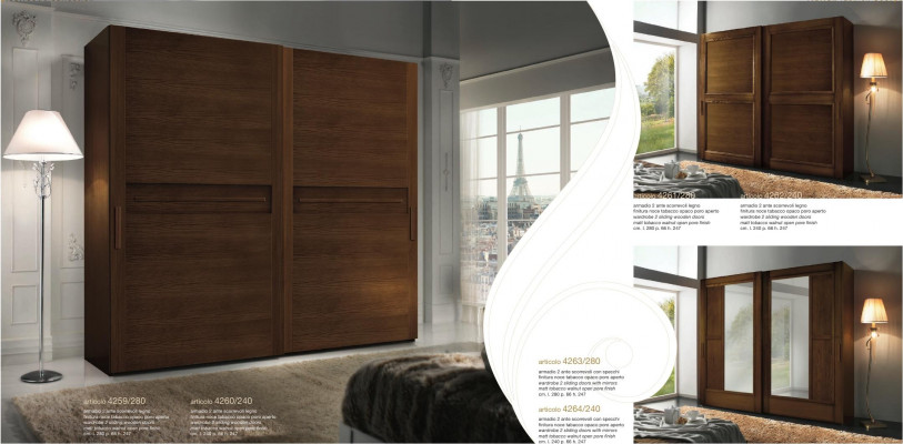 Kasten Kleding Kledingkast Kast Luxe Zweefdeuren Ontwerp Hout Modern