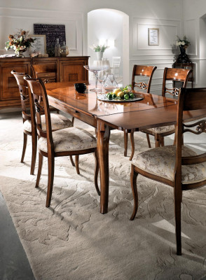 Tafel Houten tafel Barok Rococo Eetkamer Koninklijke eettafel Klassieke tafels