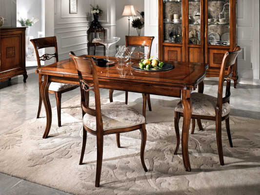 Eetkamerstoelen LUXE 4x fauteuil stoel hout bruin Stoelen woonkamer meubelgroep.