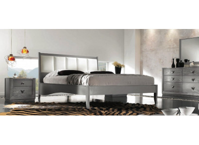 Slaapkamer Bed Nachtkastje Bedden Hout Groep Tweepersoons Design Meubelset Set 3-delig.