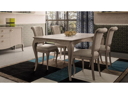 Eettafel eetkamer set meubels inrichting groep tafel + 6 stoel set 7-delig.