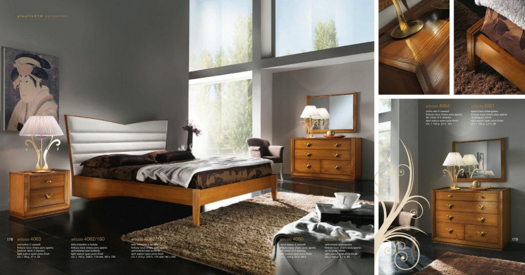 Luxe set slaapkamer bed nachtkastje dubbele hotelbedden gestoffeerd design 3-delig.
