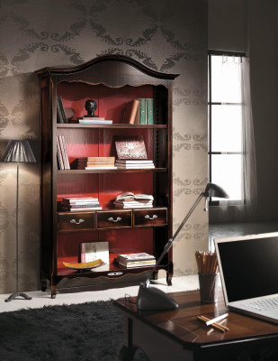 Boekenplank Vitrine Vitrinekast Klassieke kast Boekenkast Hout Nieuw