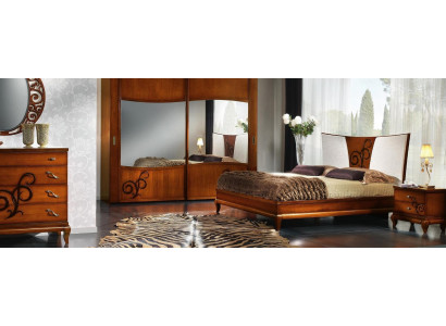 Luxe set 3-delig. Slaapkamer Bed Nachtkastje Bedden Dubbel Houten Bedframe Nieuw.