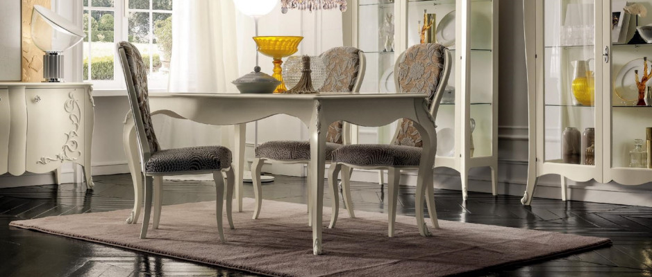 Klassieke tafel Houten tafel Barok Rococo Eetkamer Koninklijke eettafel