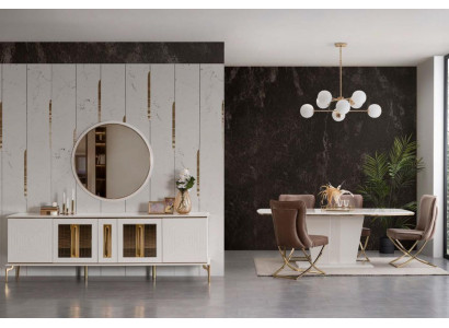 Luxe dressoir xxl ladekast 240cm kast dressoirs sideboard groot 2-delig