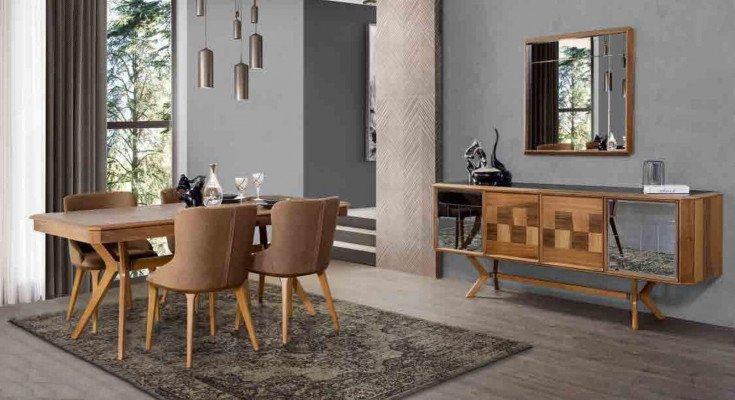 Eetkamer set Tafel 6x Armstoel Stoelen Luxe Eetgroep Set Nieuw Compleet