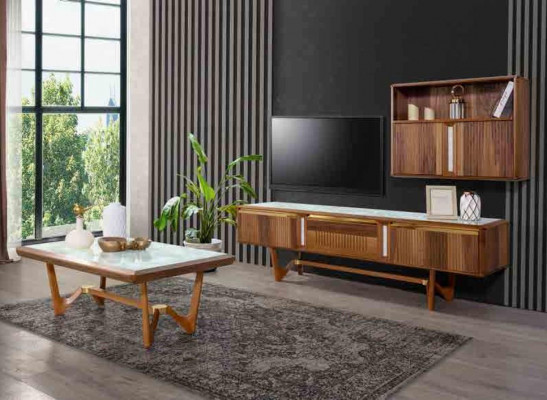 Sideboard tv Laag tv-meubel rtv Kast Tafel Woonkamer Hout Modern Woonkamermeubels