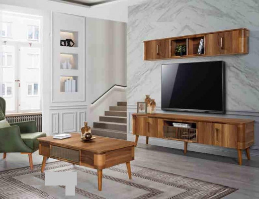 tv Wand Holz Stijl Modern Plank Woonkamermeubels Kast Nieuw Moderne Woonwand Nieuw