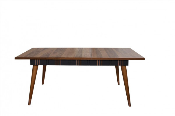 Tafel Eetkamer Set Eettafel Stoel Set 5-delig. Textiel Houtleunstoelen Meubels