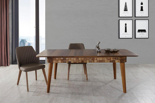 Italiaanse eetkamer eetset Tafel 2x stoelen Groep 3-delig Eetset Set.