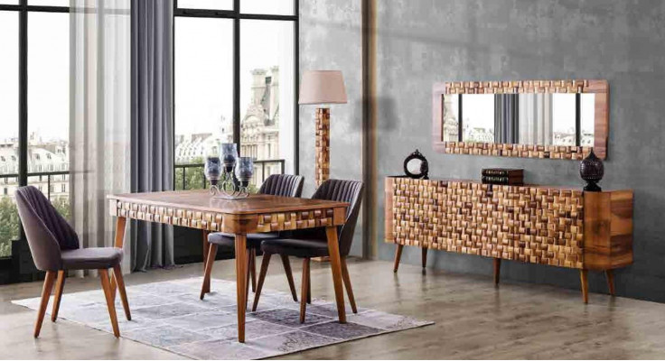 Ladenkastjes Set Italiaanse Stijl Meubels Hout Ladenkast Spiegel Dressoir Kast 2 stuks