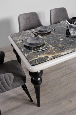Marmer Optiek Eettafel Eetkamer Tafels Meubels Keukens Eettafels Tafels Klassiek