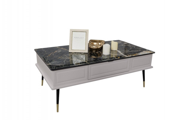 Woonkamer salontafel steenachtige tafel bijzettafel bank tafels woonkamer