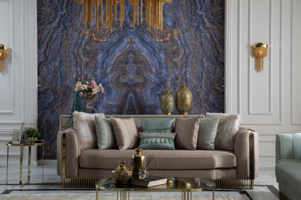 Ontwerp driezitsbank gestoffeerde bank 232cm bank banken meubels Groot xxl woonkamer