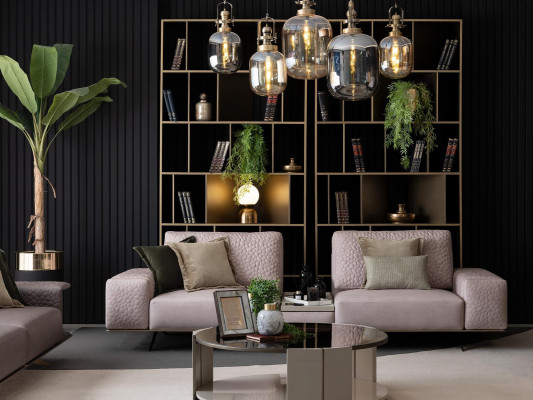 Stijlvolle bank 3-zits Roze Woonkamer Modern Design Banken Sofa's