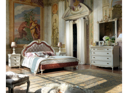 Ontwerp slaapkamer 5 delige complete set Bed Nachtkastje Commode Italiaanse sets