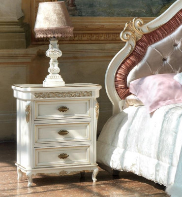Ontwerp slaapkamer 5 delige complete set Bed Nachtkastje Commode Italiaanse sets