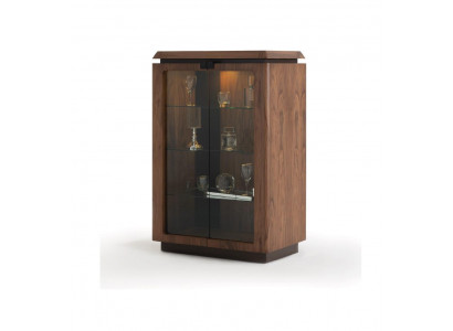 Luxe houten vitrine buffetkast ontwerp kasten bruin meubels kast nieuw