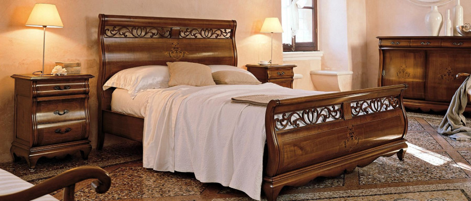 Tweepersoonsbed 2 nachtkastjes Massief hout Slaapkamermeubels Massief hout Set Nieuw