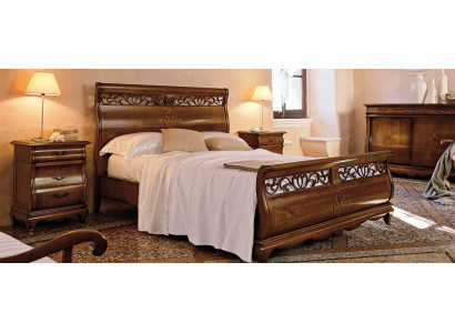 Tweepersoonsbed 2 nachtkastjes Massief hout Slaapkamermeubels Massief hout Set Nieuw