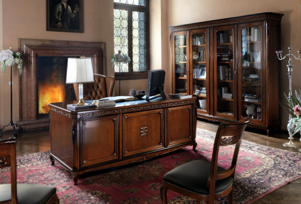 Ontwerp bureau tafel bureau stoel inrichting tafelstoel 2-delig massief hout