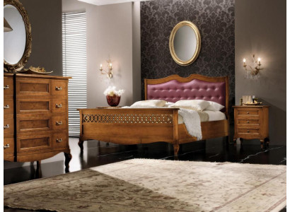 Italiaanse designslaapkamerbed 2x nachtkastjes ladekast 4-delige set Nieuw