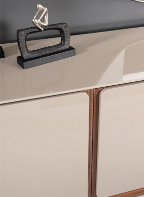 Woonkamer dressoir hout beige stijl Modern Sideboard kast xxl