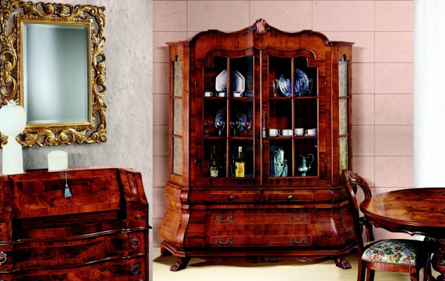Vitrine 2 deurs kast Vitrines Woonkamer kasten Nieuwe Meubels Meubels Glas Italië