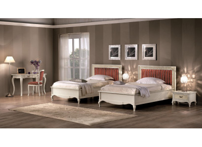 Ontwerp slaapkamer 6-delige slaapkamer complete set bed nachtkastje secretaire hout