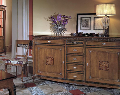 Zijkant Laag Bord Kast Woonkamerrek Luxe Designer Commode Dressoir Nieuw