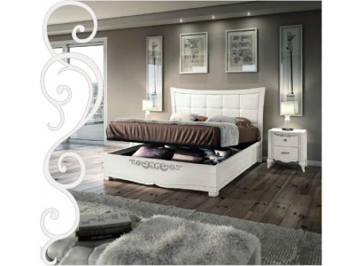Garnituur Set 3-delig Slaapkamer Bed Nachtkastje Dubbel Hout Modern Groep Bedden