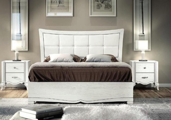 Slaapkamer Bed Nachtkastje Bedden Houten Garnituur Modern Nachtkastjes Set 3-delig.
