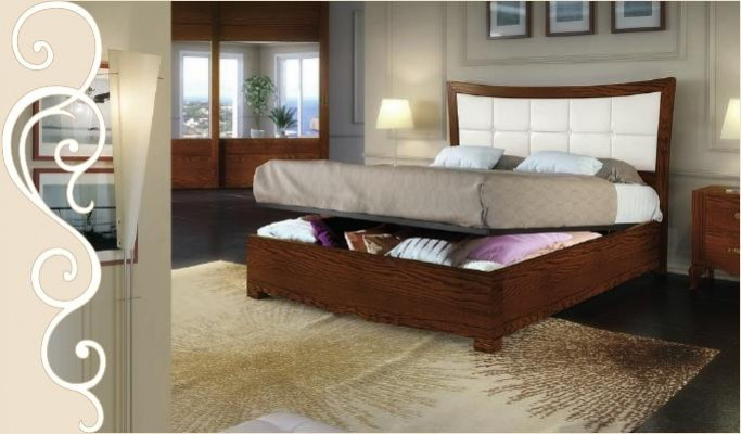 Garnituurset 3-delig Slaapkamer Bed Nachtkastje Bedden Groep Bedden Houten Meubels